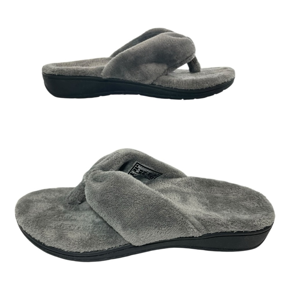 Medical SOLES Seaside Flip Flop Slipper in Gray COMFY Women’s Size W9 NIB
